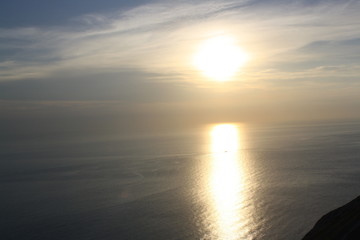 Fototapeta premium sunset on the lake