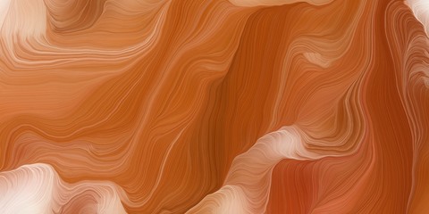abstract waves design with coffee, baby pink and dark salmon color. can be used as wallpaper, background or texture