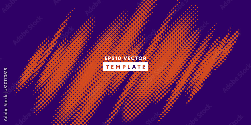 Poster abstract background with halftone gradient effect. eps10 vector.