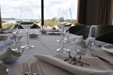 Fototapeta premium Fine dining, modern cuisine in Alentejo region, Southern Portugal