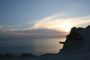 Fototapeta premium sunset over the sea