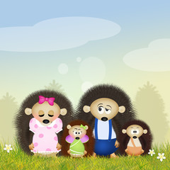 hedgehogs family