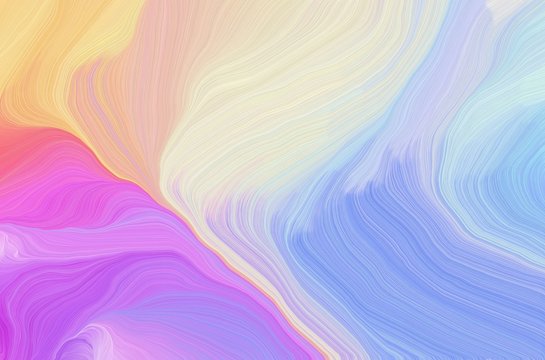 modern soft swirl waves background design with light gray, orchid and corn flower blue color. can be used as wallpaper, background or texture © Eigens