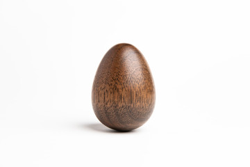 Standing Wood Egg Sculpture