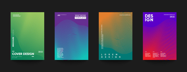 Futuristic cover templates design. Eps10 vector.