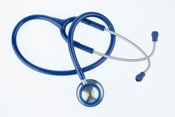 stethoscope in front of white background