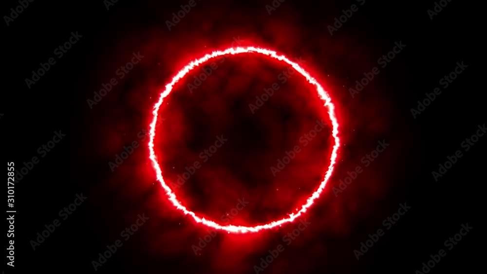 Poster abstract energy circle background loop/ 4k animation of an abstract background with power laser ener