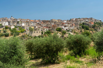Fototapeta na wymiar Tarsia, old town in COsenza province, Calabria