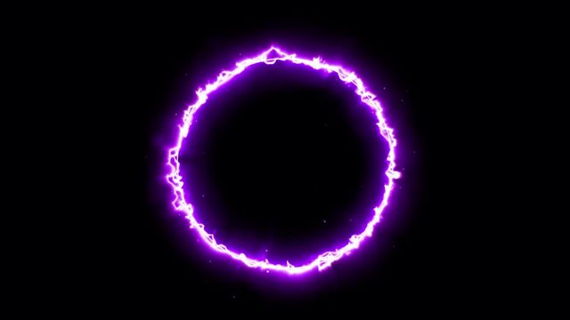 Abstract Energy Circle Background Loop/ 4k animation of an abstract background with power laser energy circle shining and seamless looping