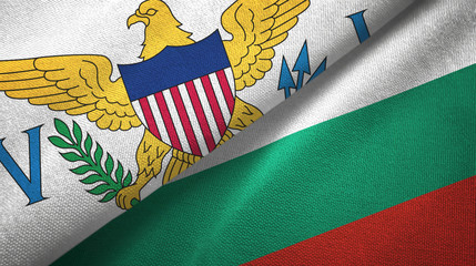 Virgin Islands United States and Bulgaria two flags