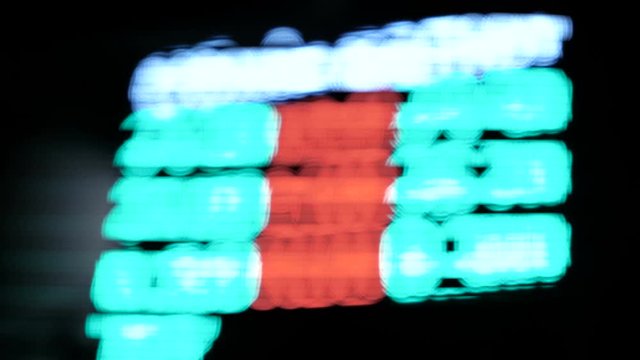Blured cyberpunk colours, blade runner