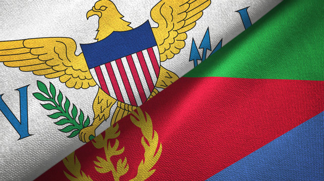 Virgin Islands United States and Eritrea two flags
