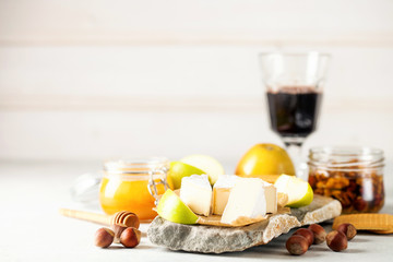 Brie type of cheese.