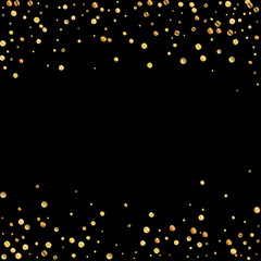 Sparse gold confetti luxury sparkling confetti. Sc