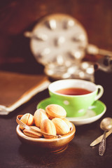 Homemade cookies shaped nuts