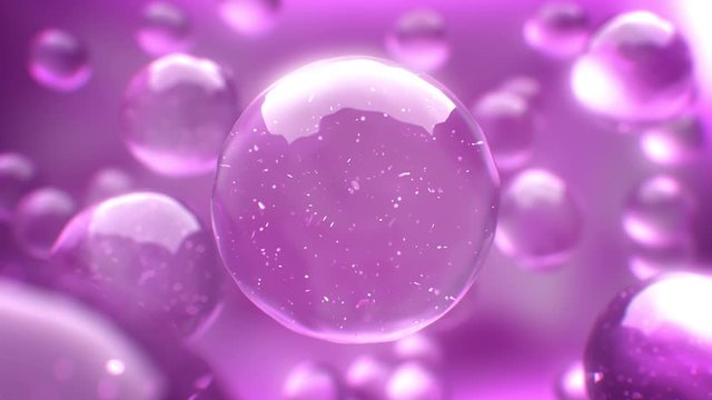 Pink bubbles - cells abstract demo 