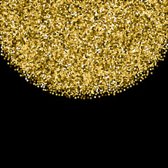 Gold glitter luxury sparkling confetti. Scattered 