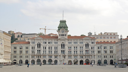 Naklejka premium Unity of Italy Square Trieste Italy