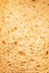 Close up Fresh bread slice texture