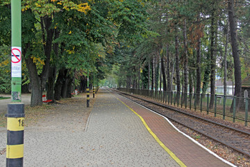 Bahnsteig in Ungarn