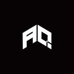 AQ Logo monogram modern design template