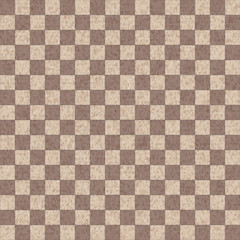 The surface of the wall is made in the form of a chessboard of brown tiles.Texture or background
