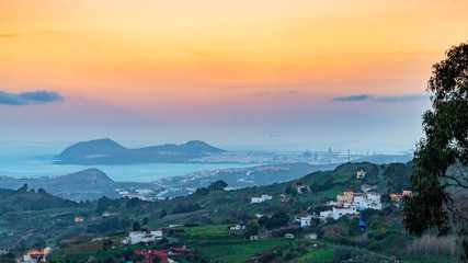 Fototapeta premium las palmas city skyline wiew