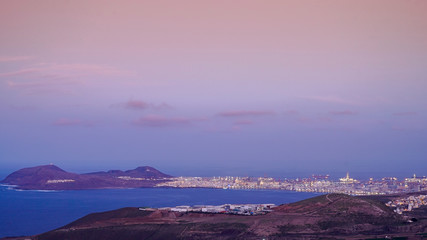 Fototapeta premium las palmas city skyline wiew