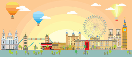 London skyline vector 4