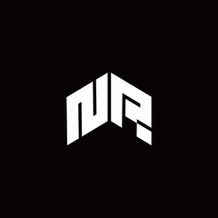 NR Logo monogram modern design template
