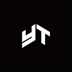 YT Logo monogram modern design template
