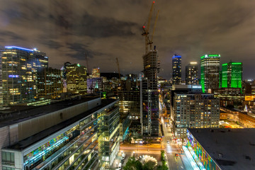 Fototapeta premium Montreal night skyline 