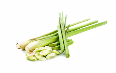 fresh&slices lemongrass isolated on white background