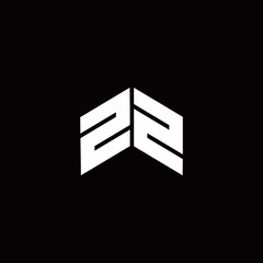 ZZ Logo monogram modern design template