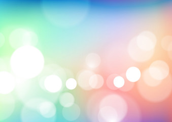 Abstract blurred colors with bokeh lights