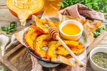 Baked Hokkaido pumpkin