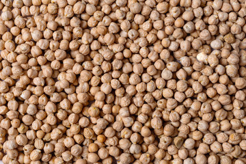 Vegetarian food. Chickpea texture. Image with horizontal orientation.