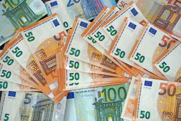 Euro money cash banknote 