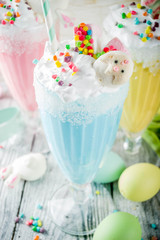 Funny easter milkshake drinks