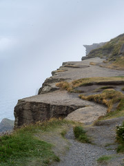 View of cliff, Cliffs of Moher, Lahinch, County Clare, Ireland