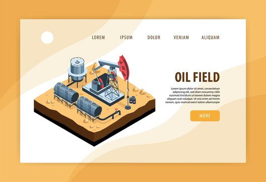 Oil Industry Isometric Website