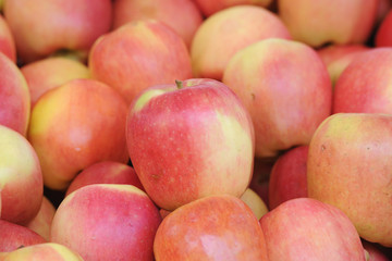 Frutta e verdura di stagione - banco del mercato - mele