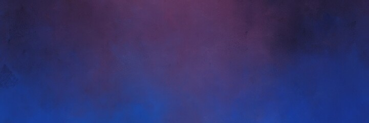 abstract painting background graphic with midnight blue, very dark violet and dark slate blue colors and space for text or image. can be used as header or banner