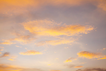 Sunset sky and clouds background.