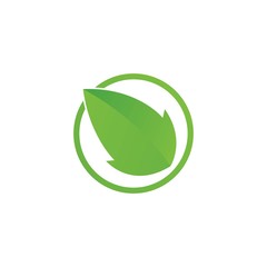 Logos of green leaf ecology nature element vector icon