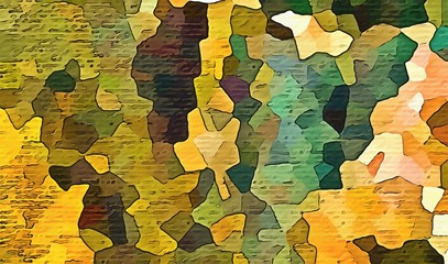 Abstract polygonal background. Triangles texture. Geometric modern art. Futuristic simple painting on canvas. Pattern for design. Backdrop template. Low poly concept artwork. Decorative elements.