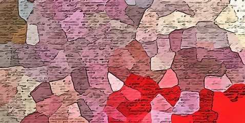 Naklejka premium Abstract polygonal background. Triangles texture. Geometric modern art. Futuristic simple painting on canvas. Pattern for design. Backdrop template. Low poly concept artwork. Decorative elements.