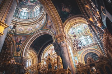 Interior of St. Elijahs Monastery in Odesa, Ukraine.