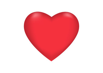 Red heart background Vector illustration