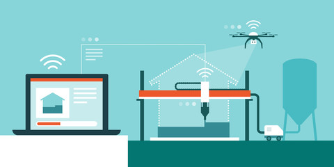 3D printed house and innovative construction industry solutions